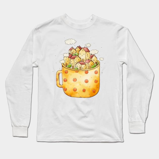 Cup City Long Sleeve T-Shirt by Tania Tania